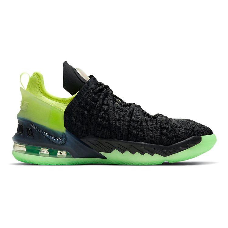 Nike Детские кроссовки LeBron 18 GS Black Crimson Volt Ярко-Малиновые Total-Orange CW2760-009