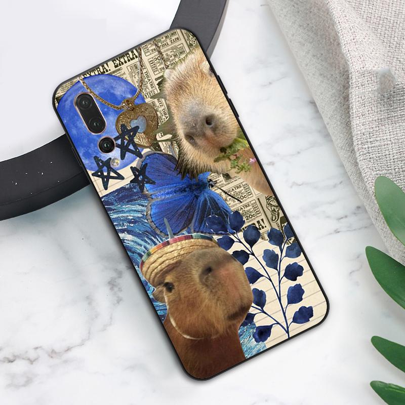 Чехол с капибарой для Huawei Nova 12s 12i 11i 8i 7i Y73 Y70 Y90 Y60 Y72 Y61 Y91 9 10 SE P40 Lite P30 Pro