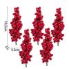 5/30PCS Artificial Berry Branches Christmas Red Fake Holly Berries Bouquet DIY Wreath Xmas Tree New Year Home Party Decoration