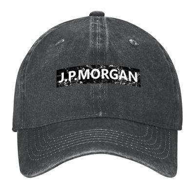 Кепка-бини JP Morgan с потертым дизайном черная Кепка-бейсболка шляпы на распродаже Шляпа для лошади дизайнерская кепка Для женщин 2025 Мужские