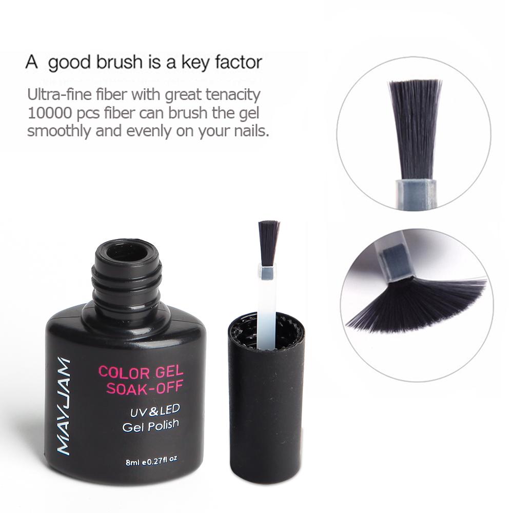 MAYJAM 8 шт. цветной набор гель-лаков для ногтей с блестками голографические УФ-гели для ногтей отмачиваемый УФ-гель для ногтей женский модный уход за ногтями