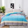 Blue Pink Rainbow Stripe Cotton Duvet Cover Fashion Quilt Cover Single Double Twin Full Queen King Size Comforter Blanket Case