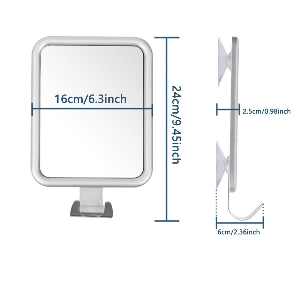 С присоской Мощные присоски Зеркала для ванной Анти-туман Душ Зеркало Выщипывание бровей