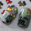 Дизайн ELK DIY Украшение для ногтей Рождественский нейл-арт 5D Рельефные наклейки для ногтей Маникюрные аксессуары