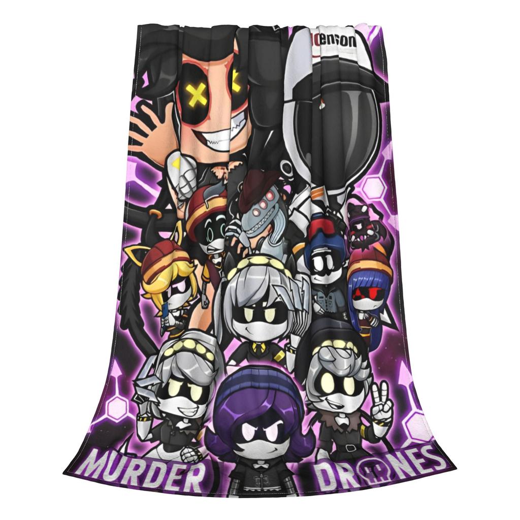 Плед Chibis Murder Drones для дивана Uzi Doorman Пушистый Мягкий Плюшевый Плед 50x60 Дюймов Разные Размеры Покрывало