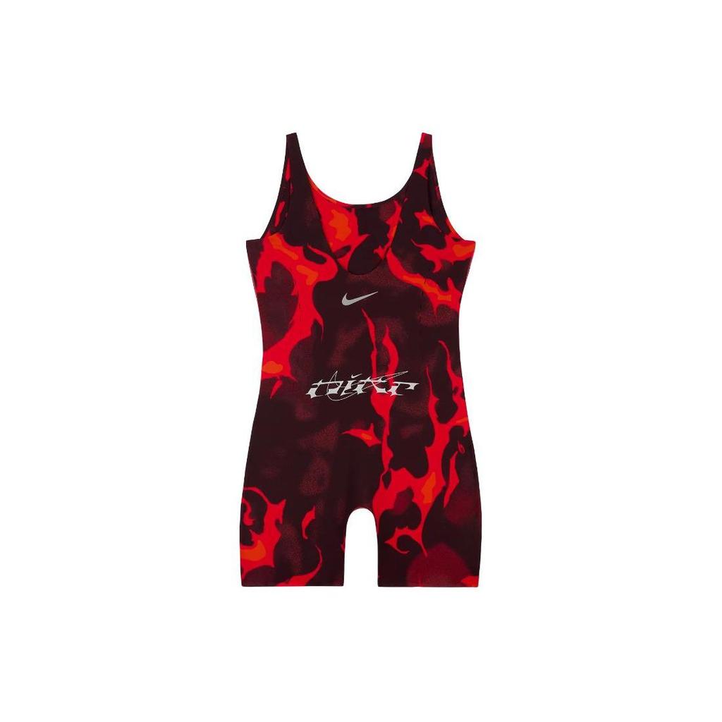 Nike X Megan Thee Stallion Женский 5-дюймовый боди Черный/Светло-малиновый Женский уличный стиль FZ0464-010