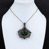 Tree Of Life Faceted Zambian Emerald Pendant Copper Wire Wrapped Pendant Handmade Copper Jewelry Natural Gemstone Pendant Anniversary Gifts