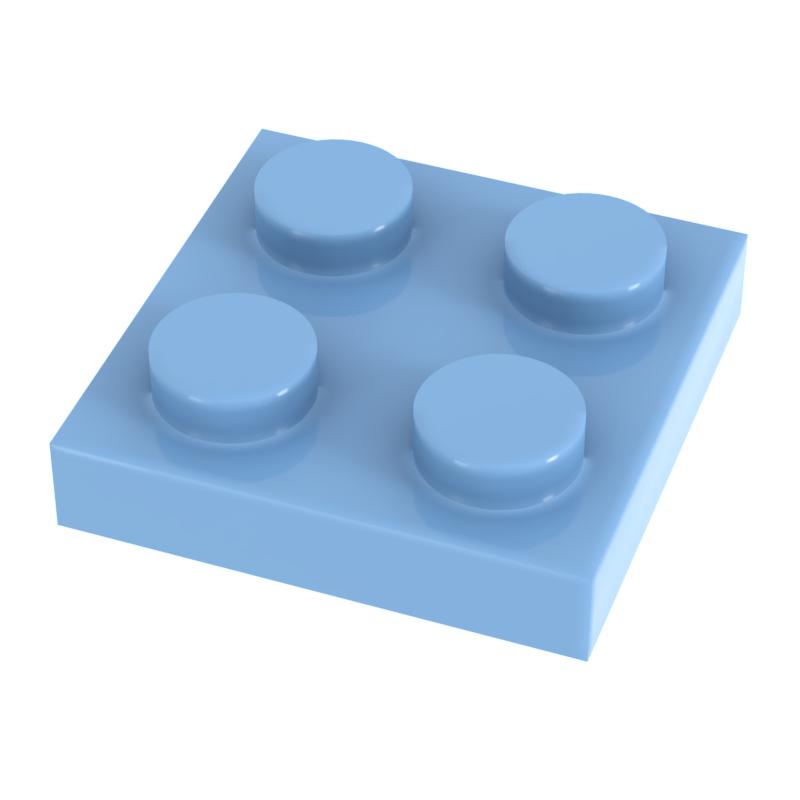 [Funbrick] 50 шт. Пластина 2x2 3022 Совместимо с Строительными Блоками Известного Бренда Классические Строительные Блоки Игрушки MOC DIY