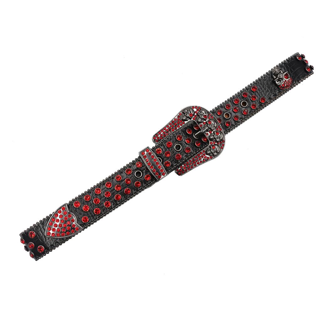 Европейский и американский стиль, ремень с полными бриллиантами, модный трендовый ремень со стразами, пряжка-пика, хрустальный ремень