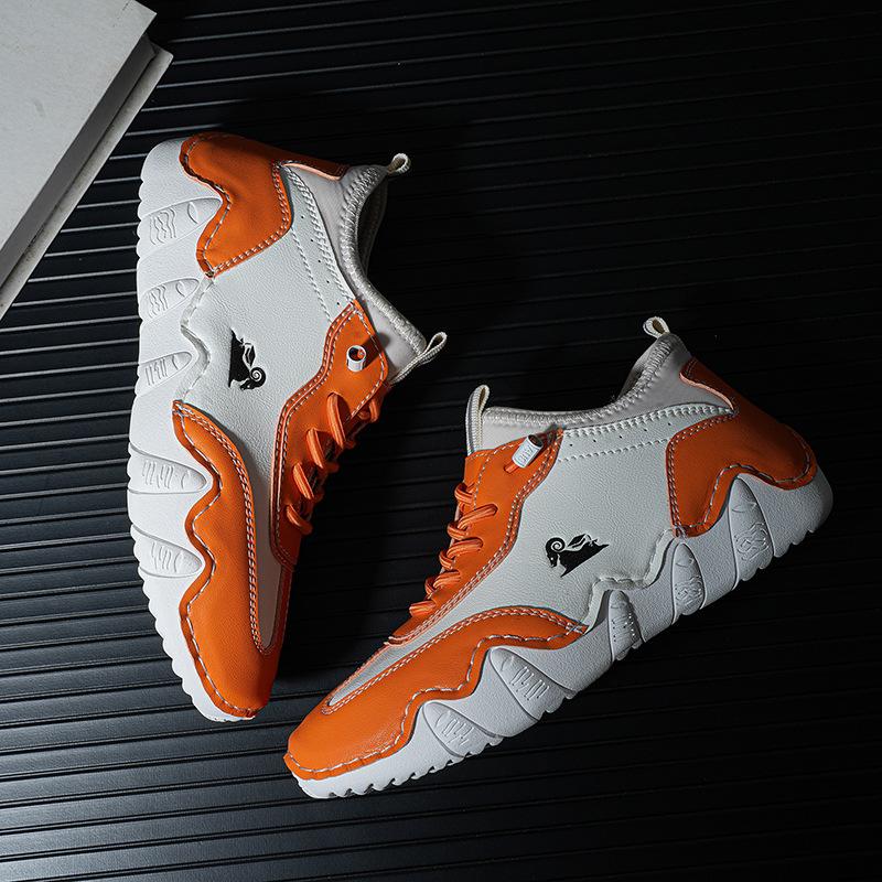 New 2025 Design Ankle Boots Madam Outdoor Casual Leather Shoes Breathable Comfortable Autumn Hot Selling Flat Sneakers