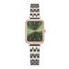 Gedi Fashion Womens Rectangular Alloy Dress Watch With Mineral Glass And Water Resistance