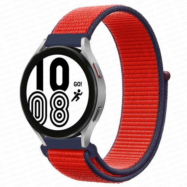Band For Samsung Galaxy Watch 4 3 Classic 5 Pro Active 2/Gear S3 Nylon Loop Correa Bracelet Huawei Watch GT 2 3 Strap 22mm 20mm