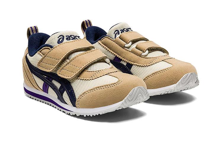 Asics Idaho Mini 4 Низкие Детские Беговые Кроссовки Коричнево-Синие Для Детей Возрастом 3 7 Лет 1144A236-200