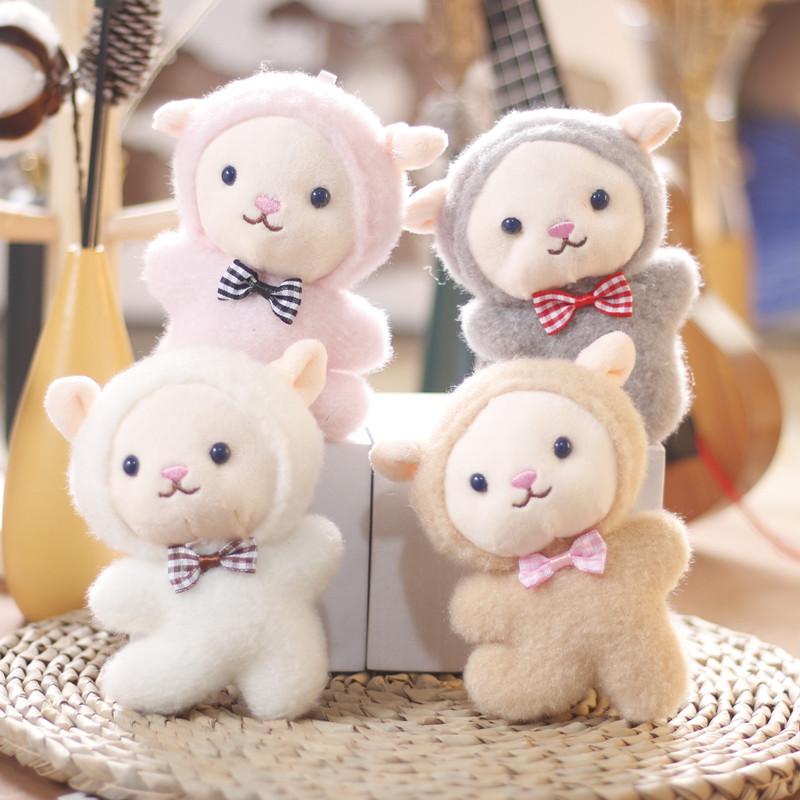Adorably Soft Sheep Plush Keychain Fluffy Lamb Doll Bag And Key Charm