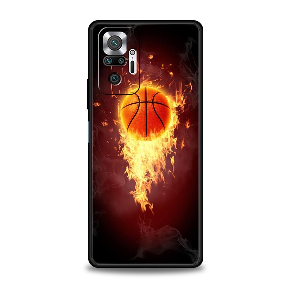Для Redmi 10C Чехлы Баскетбольная Корзина Номер Телефон Чехол Для Xiaomi Redmi Note 12 11 9S 9 8 10 Pro Plus 7 9T 8T 9C 9A 8A Чехол