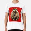Funny Fat Christmas Pudding Cat T-Shirt S-5XL Best T-Shirt