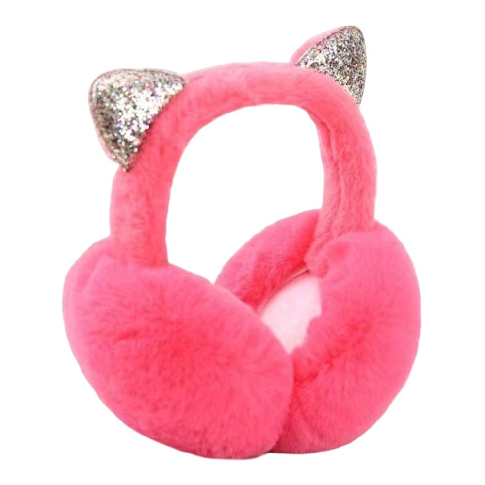 Cute Rabbit Design Animal Ear Earflap Hat Thickened Foldable Design Beanie Cap Cartoon Pattern Korean Style