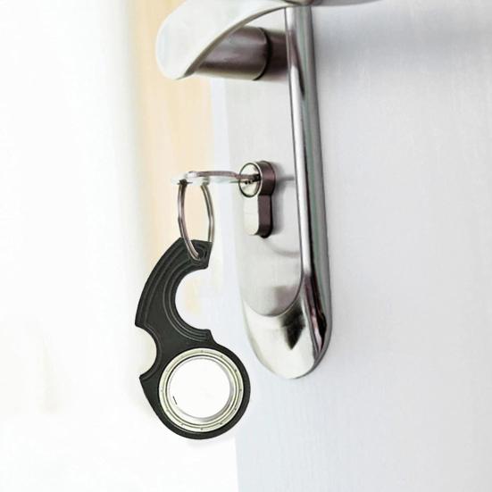 Fingertip Rotating Toy Keychain Metal Gadget Anti Stress Keyring Spinner Fidget Toy Stress Relief & Anti-Anxiety Sensory