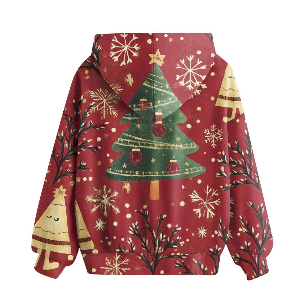 Sweatshirts For Teen Girls Hoodies Long Sleeve Drawstring Pullover Cute Oversized Hoodie Christmas Day