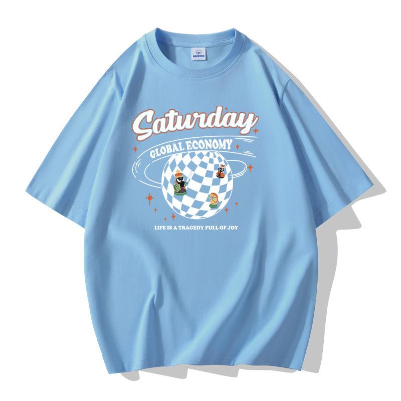 Mens Short Sleeves Tee Shirt 100% Cotton Casual T-shirts Large Size