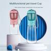 Портативные принадлежности для кормления и поения собак и кошек, портативный пищевой материал, чашка для воды для путешествий для собак, бутылка для воды с дозатором еды