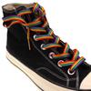 Trendy Rainbow Gradient Vertical Stripe Shoelaces for Men