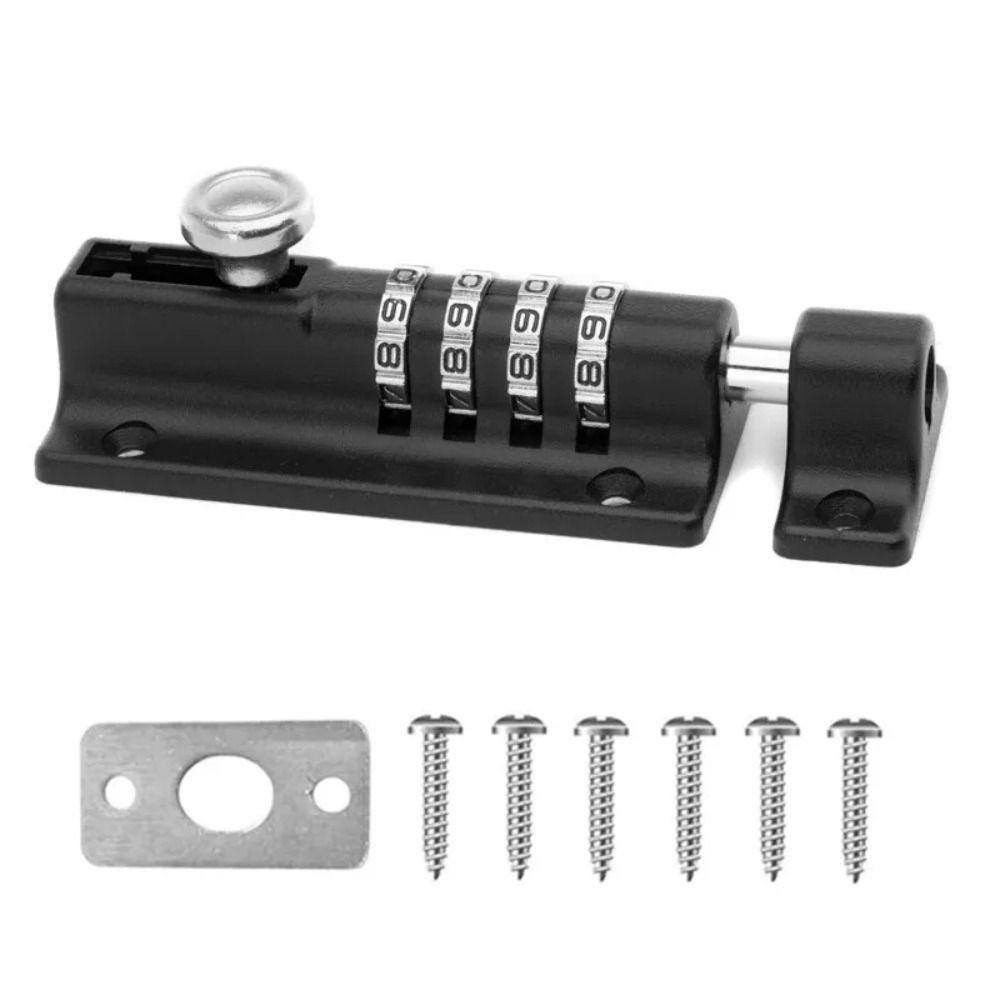 Thicken Combination Locking Bolt Solid Sliding Door Password Lock for Shed Gate Fences