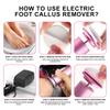 Электрическая пилка для удаления мозолей на ногах, пилка для ухода за ногами, инструмент для педикюра с омертвевшей кожей, электронная шлифовальная машина для ног и сменная наждачная бумага