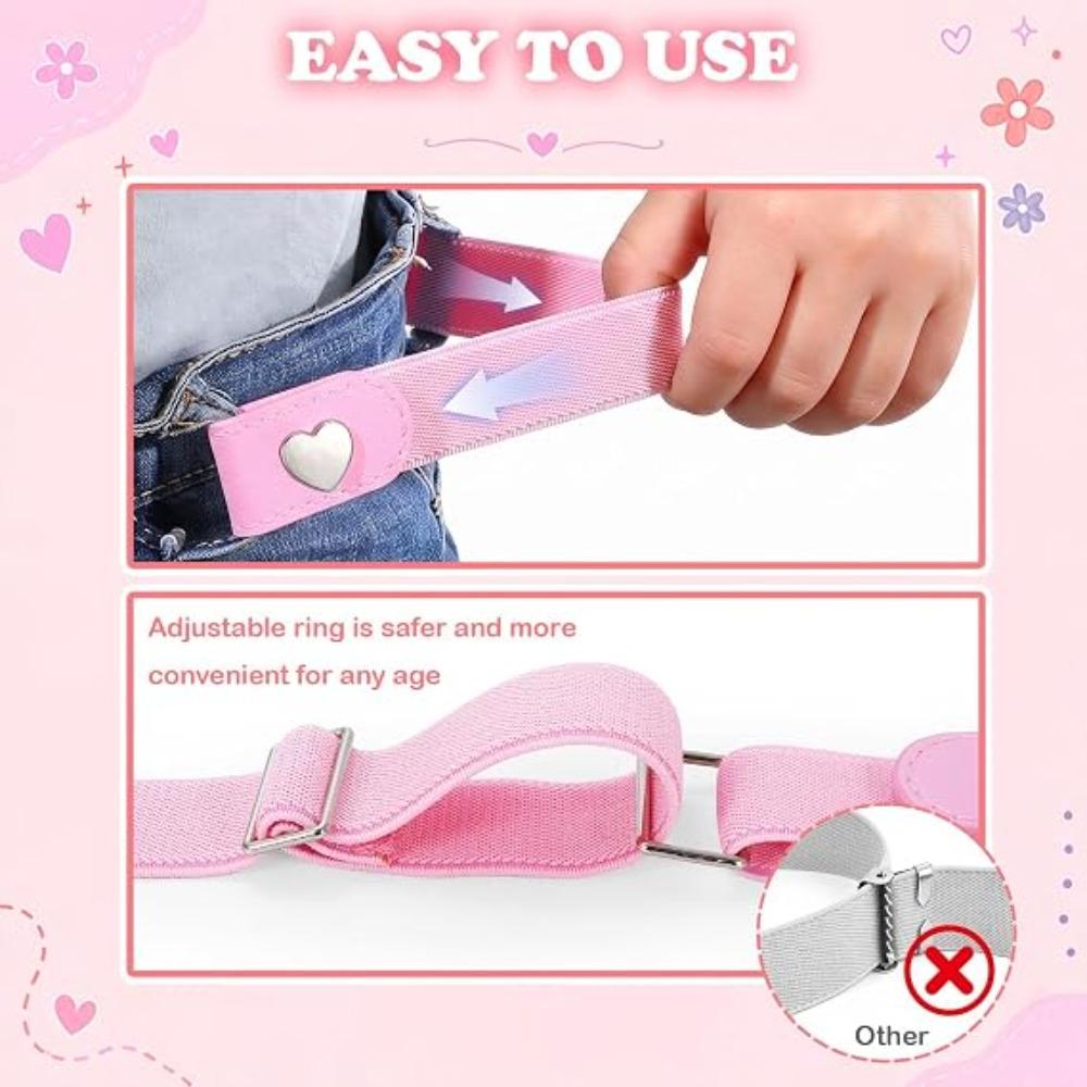Adjustable Invisible Belt No Buckle Waist Belt Unisex Stretch Belt for Jeans Pants Skirts Dresses