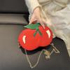 2025 Summer New Trendy Creative Cherry Shape Shoulder Messenger Bag Female Cute Personality Small Chain Casual Bag