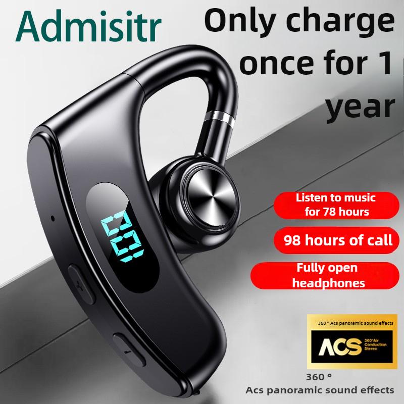 New Bluetooth Headset Wireless Hanging Ear Digital Display Without Ear Air Conduction Business Long Life