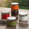 2PCS Tinplate Tea Packaging Cans Acrylic Lid Empty Tea Tin Can Durable Mini Tea Jar  Food Storage