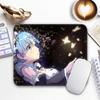 Игровой коврик для мыши R_Rem R_Re Zero, маленький, для геймера, с нескользящим краем, стандартный, компактный, для ПК, с прошивкой, офисный коврик