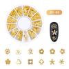 3D Metallic Metal Rivet Heart Moon Star Nail Tips Decorations Manicure Tools