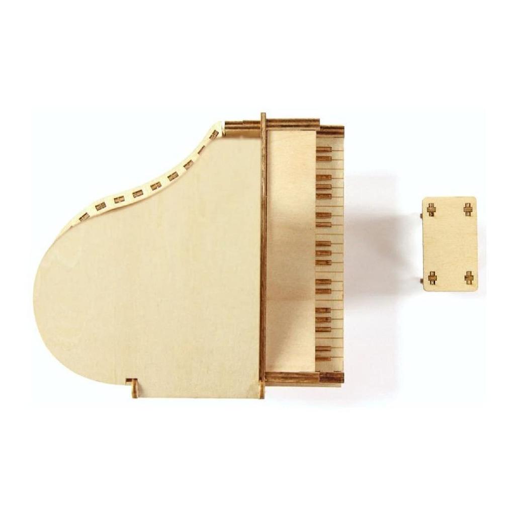 Piano Trinket Box A 3D wooden puzzle DIY craft kit for kids and adults alike educational toy for boys and girls a great 3D art piece and a great gift