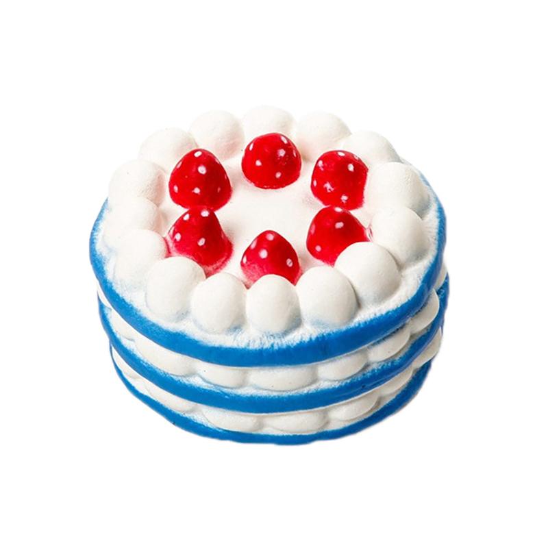 Kawaii Cake Медленнорастущие сжимаемые игрушки для снятия стресса для детей Мягкая игрушка для снятия стресса из искусственной кожи Имитация еды Сжимаемая игрушка для торта