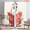 2pcs,2D Plane Printing Contemporary Curtains Halloween Ghost (19) Versatile 100% Polyester (without Rod) Room Decor for Bedroom