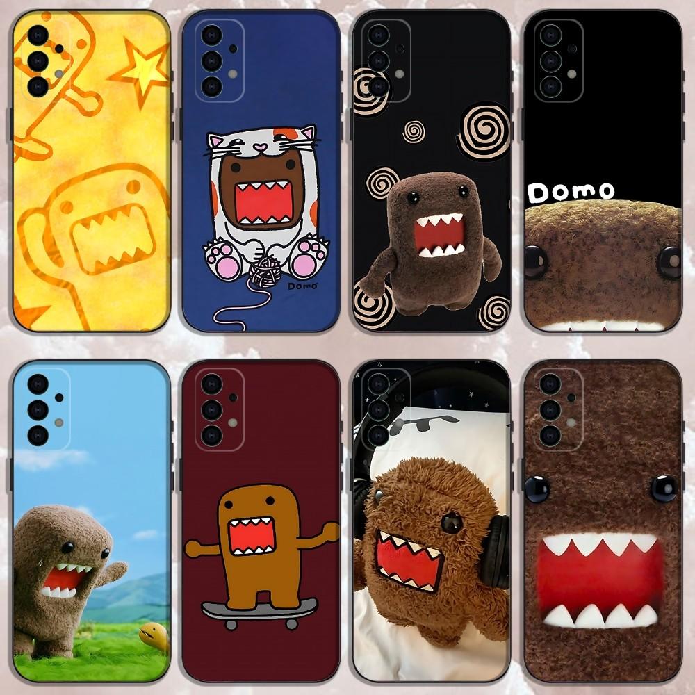 Милый чехол для телефона D-Domo-kun для Samsung Galaxy A13,A21s,A22,A31,A32,A52,A53,A71,A80, Мягкий черный корпус
