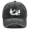 Forest Mountains Baseball Cap Adjustable Vintage Snapback Sun Hat for Mountaineering Tennis Street Lightweight Design
