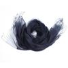 Ruifeng Navy Blue Silk Cotton Plain Double-layer Scarf, Brand Wind Tail Goods Delivery
