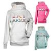 Fashion Casual Women's Hooded Long Sleeve Sweater Christmas Printed Top
