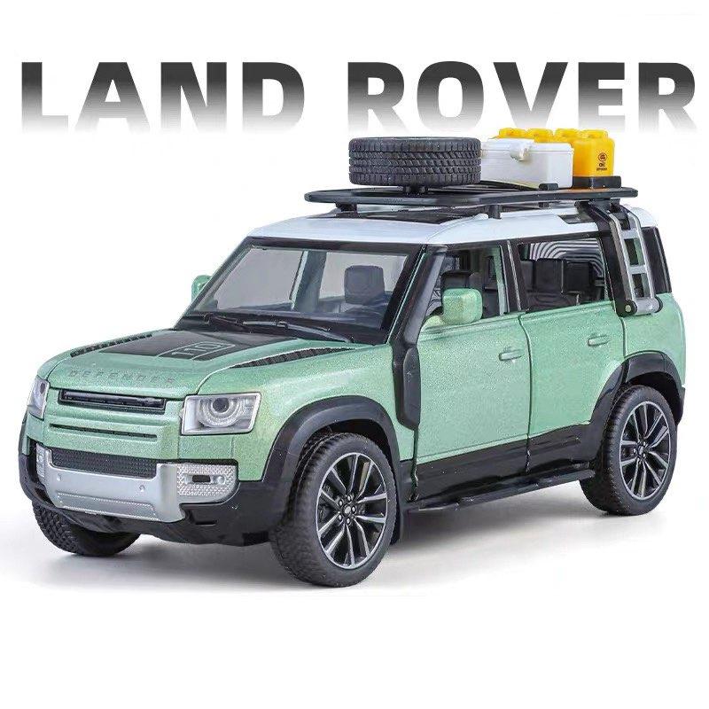 1/32 Range Rover Defender SUV Alloy Car Model Diecast Metal Simulation Off-road Vehicles Car Model Sound and Light Kids Toy Gift