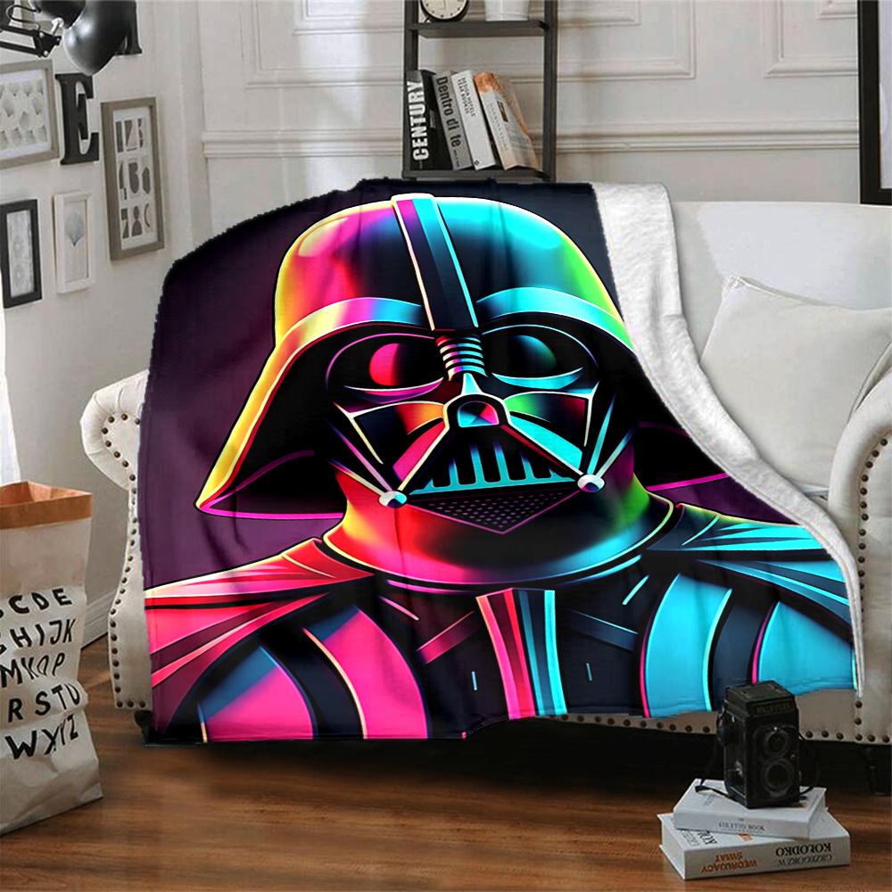 1Pc Dark Side Warrior Blanket Soft And Comfortable Casual Warm Camping Travel Christmas Halloween Xmas Gift M928583