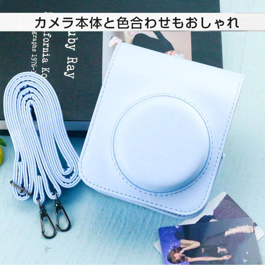 BEADY Instax Mini 12 Dedicated Camera Case Instant Camera Protective Cover Scratch Prevention Shoulder Strap Included Blue