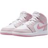 Jordan 1 Mid top Children's Basketball Shoes Pink Unisex DQ8423-600