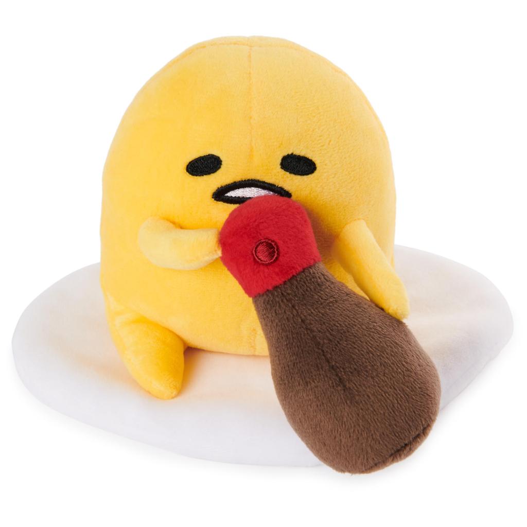 GUND Sanrio Gudetama Udetamago Plush Gudetama and Shoyu Ages 1 Year and Up Toy, Detama, 5-inch,