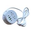 Встроенная розетка 2 AC вилки, 18 Вт USB-A, 65 Вт USB-C, удлинитель, компактный встраиваемый дизайн для рабочих мест