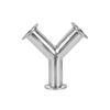 Трубка 19-108 мм x 1,5-4" Тройник Y-образный 3-ходовой Разветвитель Tri Clamp Нержавеющая сталь SUS 304 Санитарный фитинг Домашнее пивоварение