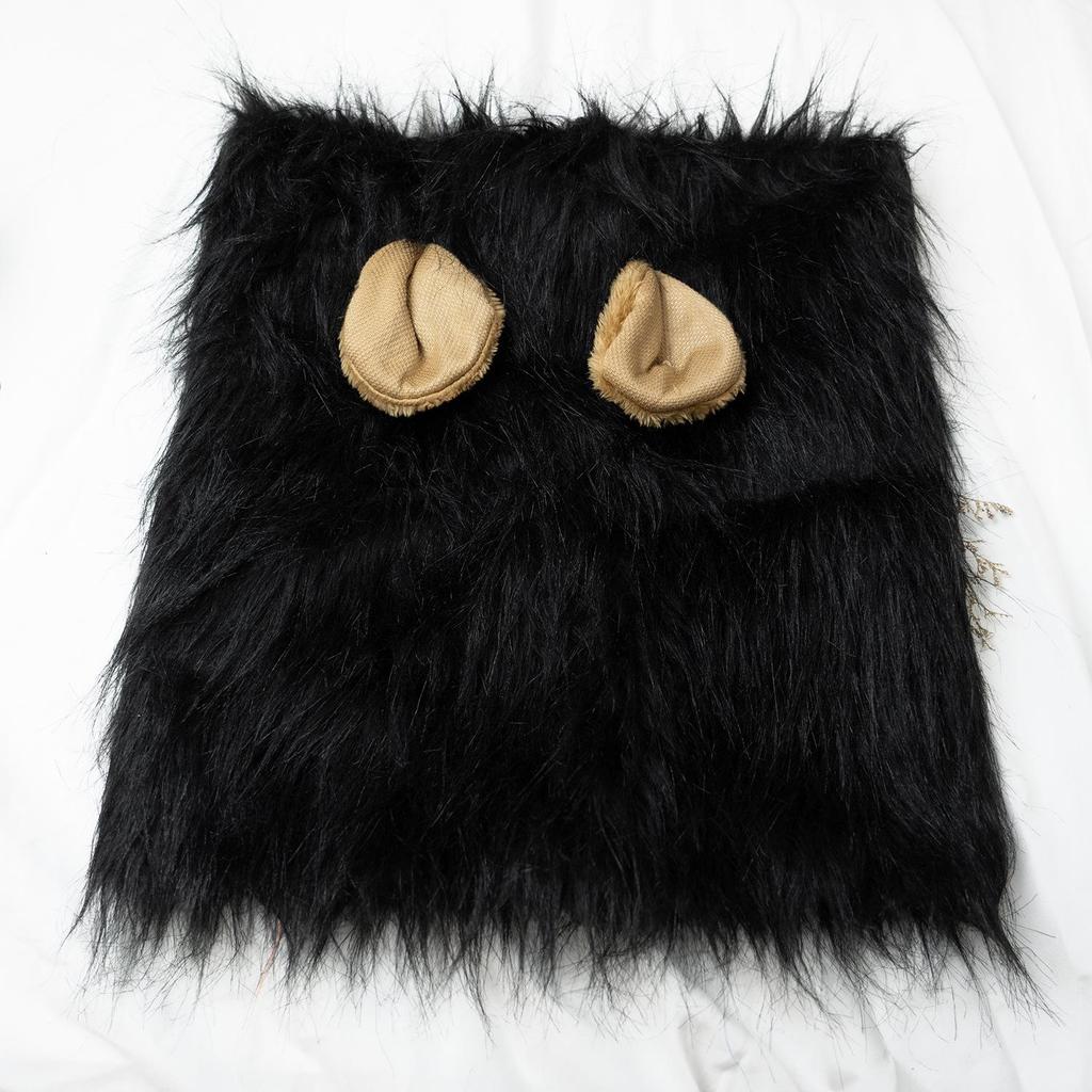 Парик Львиная грива с ушами для собак - Головной убор для питомца на Хэллоуин