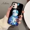 Undertale Sans Doggo Phone Case for iPhone 11 12 13 14 Pro Max Mini X XR XS SE 2020 6S 7 8 Plus Samsung Galaxy S21 S22 Shell